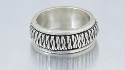 bague argent homme